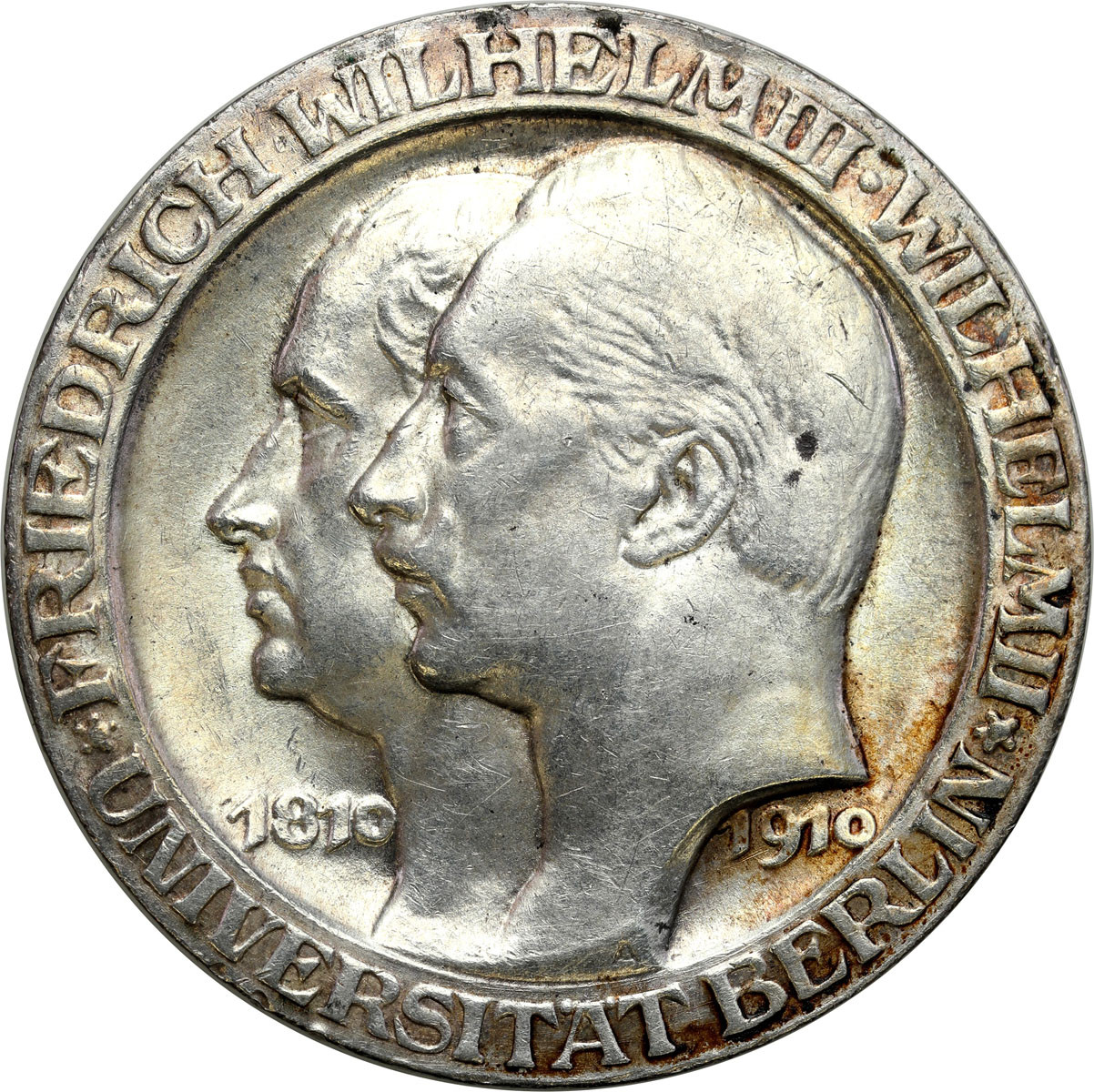 Niemcy, Prusy. 3 marki 1910 A, Uniwersytet Berlin